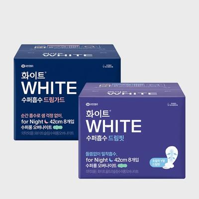 [White] Super Absorbent Dream Guard/Dream Fit Super Long X3 Pack