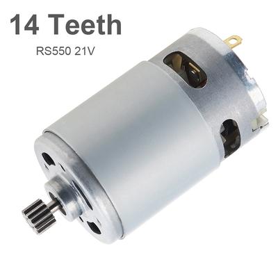10,8V-21V Metal RS550 DC Motor 14 Teeth Gear Micro Motor 25000RPM for Electric Saw Mini παλινδρομικό κατσαβίδι