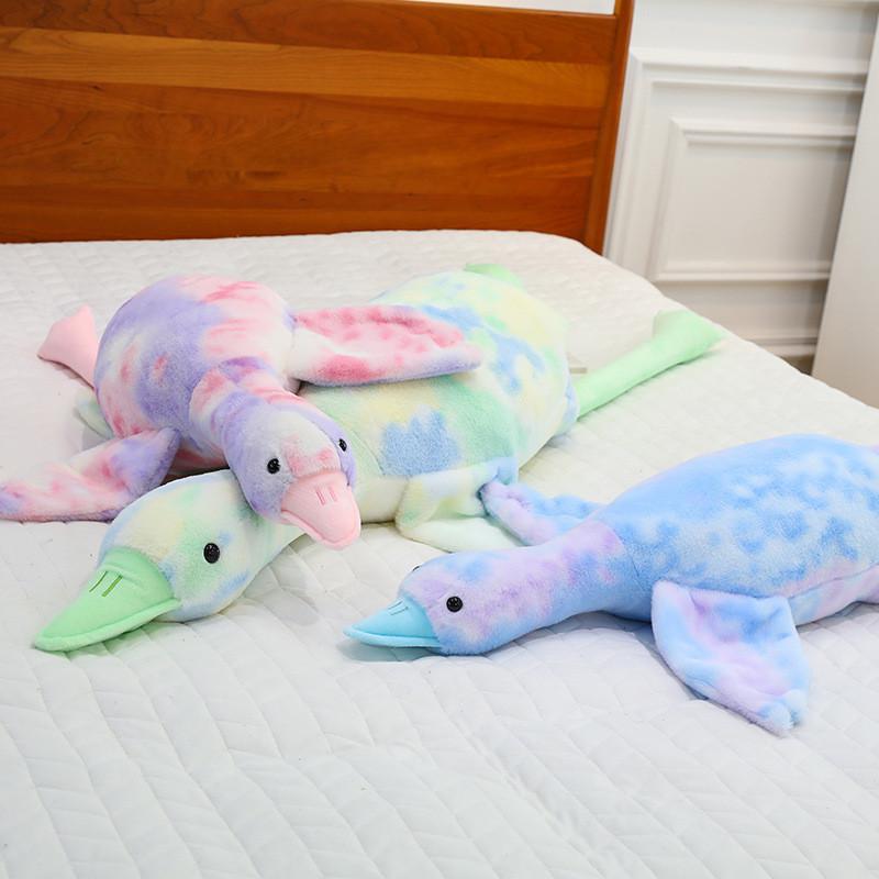 Goose Dye Tie Plush Toy Dolls Room Decoration Ornaments Children Christmas Gifts