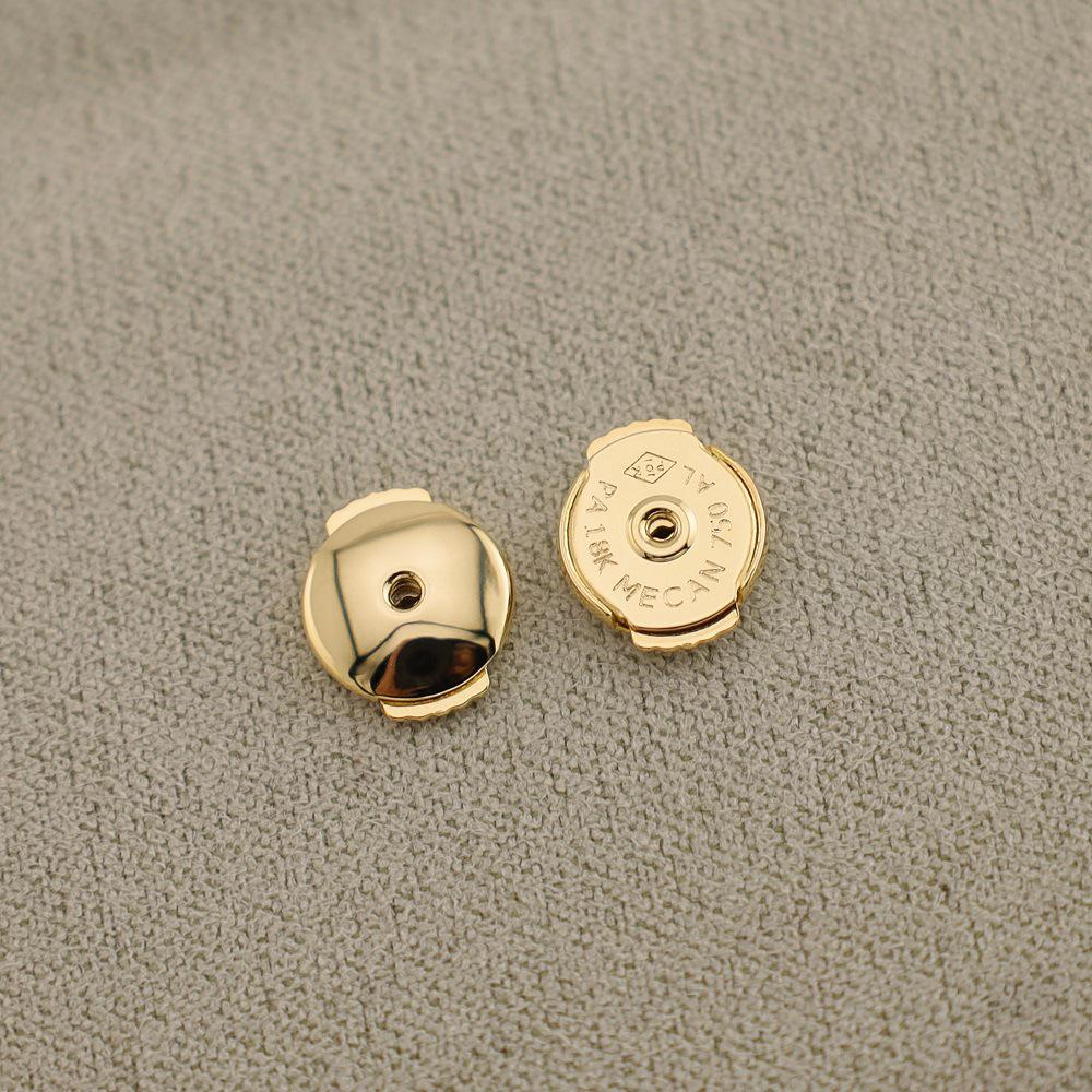 Gold Push-Type Flying Saucer Ear Stud - Trendy Fashion Accessory