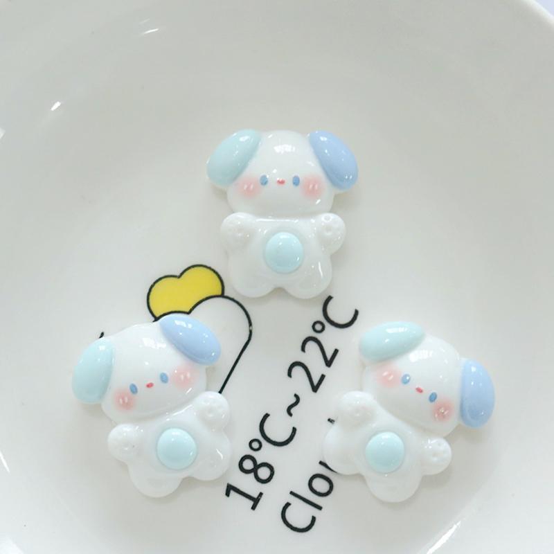 10Pcs New Cute Resin Bee Rabbit Monkey Little Bear Series Flat Back Fit Phone Deco Parts Embellishments For Hair Bows Accessorie