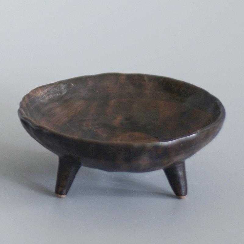 Creative Triangle Fruit Plate Tableware Stoneware Plate Kitchen Large Snack Plate Storage Tray Japanese Sushi Dipping Plate