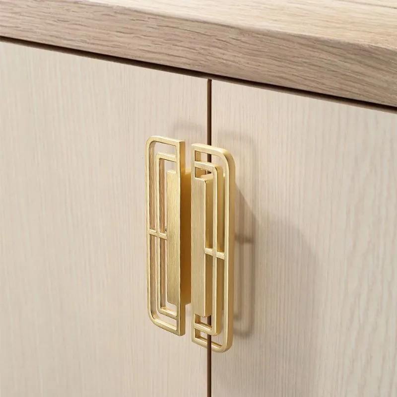 

New Chinese Style, Wardrobe Door Handles, Cabinet Door Handles, Drawer Shoe Cabinet Handles, Extended, Paired, Furniture Hardware