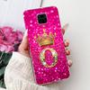 Clear Cover For Xiaomi Redmi Note 9s Case Fashion Luxury A-Z Letters Crown Soft TPU Phone Case M2003J6A1G