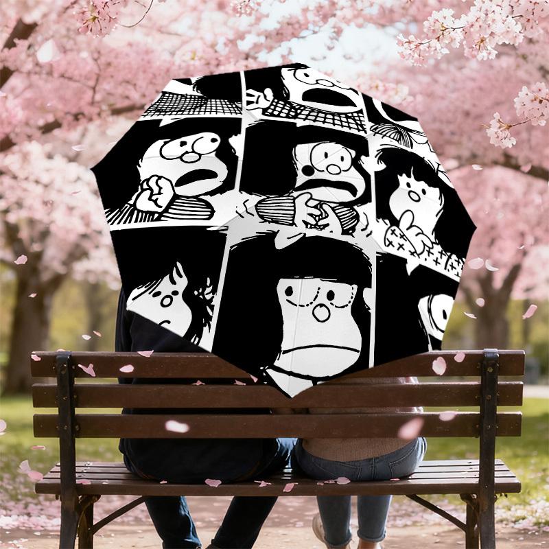 1PC Cartoon Characters Umbrella-8-Rib Reinforced, Automatic Open, Lightweight & Durable, Cute Fashion Accessory for Outdoor-P30