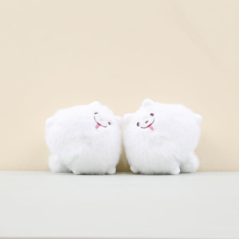 Adorable Plush Dog Keychain Accessory Soft Cute Shiba Inu Doll For Bags And Keys