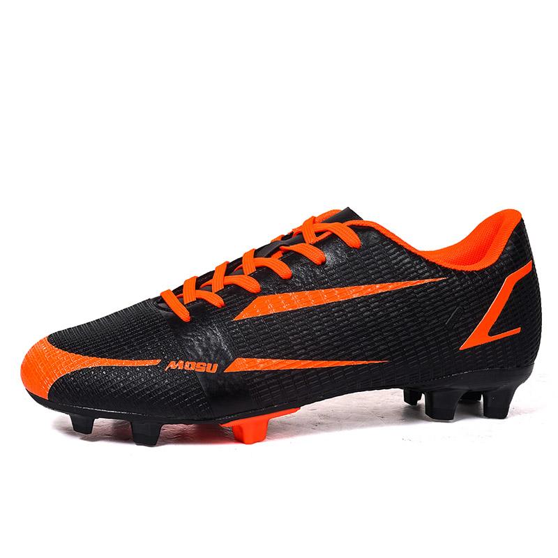 Men‘s Football Shoes Ankle Futsal Soccer Shoes Breathable Spiked Soccer Cleats Outdoor Training Sneakers Teenagers Football Boot