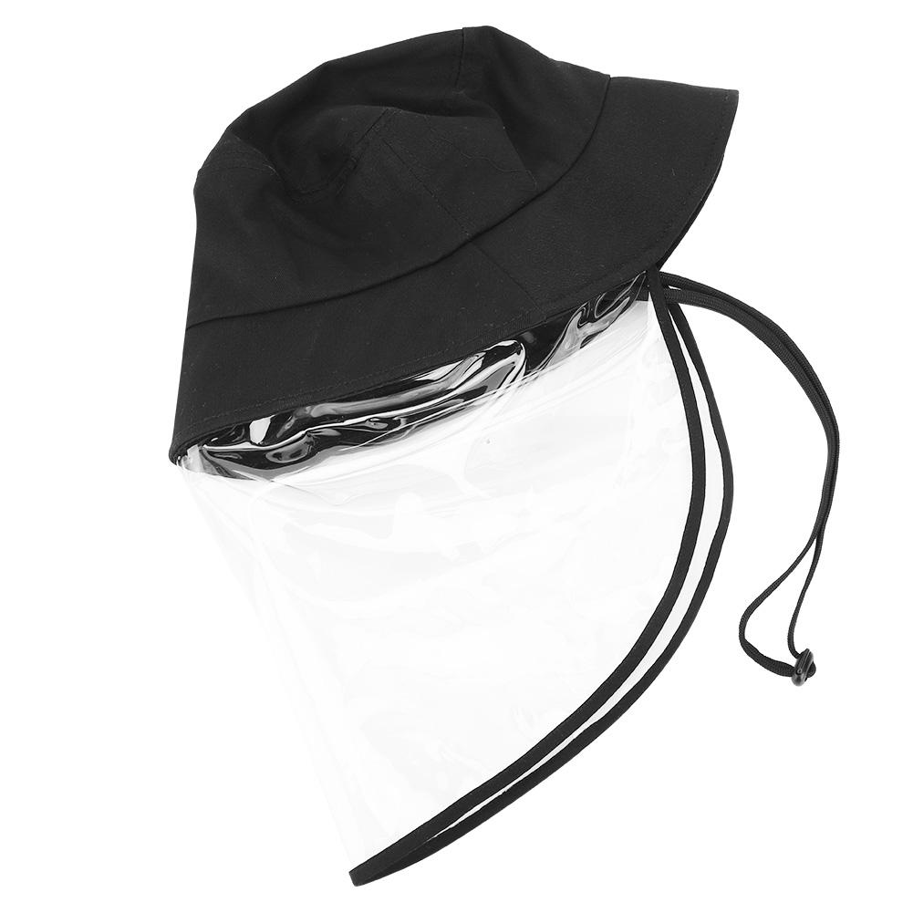Baumwoll Outdoor Modischer Anti-Speichel-Hut mit durchsichtigem PVC-Gesichtsschutz zum Wandern Camping