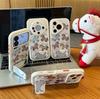 Cute Colored Horse Bracket Is Suitable for Apple 17 Mobile Phone Case iPhone16Pro Xiaomi Oppo Anti-drop All-inclusive Case.