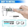 Stainless Steel Vernier Caliper Digital Micrometer with Large LCD Screen,Auto-Off Feature, Inch/Metric Conversion Measuring Tool