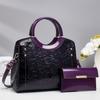 Pu Leather Vintage Motorcycle Bag With Flower Embossed Design For Daily Use