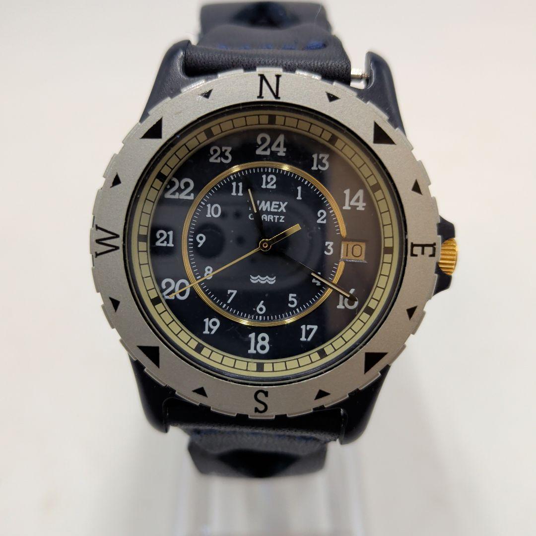 Used [6583]Timex Quartz watch non-working item Junk