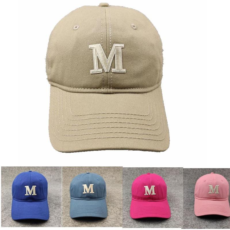 Letter large head circumference women's hat casual solid color baseball cap color cap large size baseball cap women's hat tide