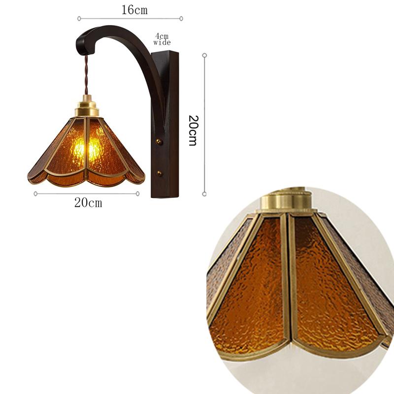 Retro Wood Wall Lamp E27 220V 110V Vintage Sconce Wall Light Fixture Bedside Classic Lamp Indoor Home Decor Bedroom Lights LED