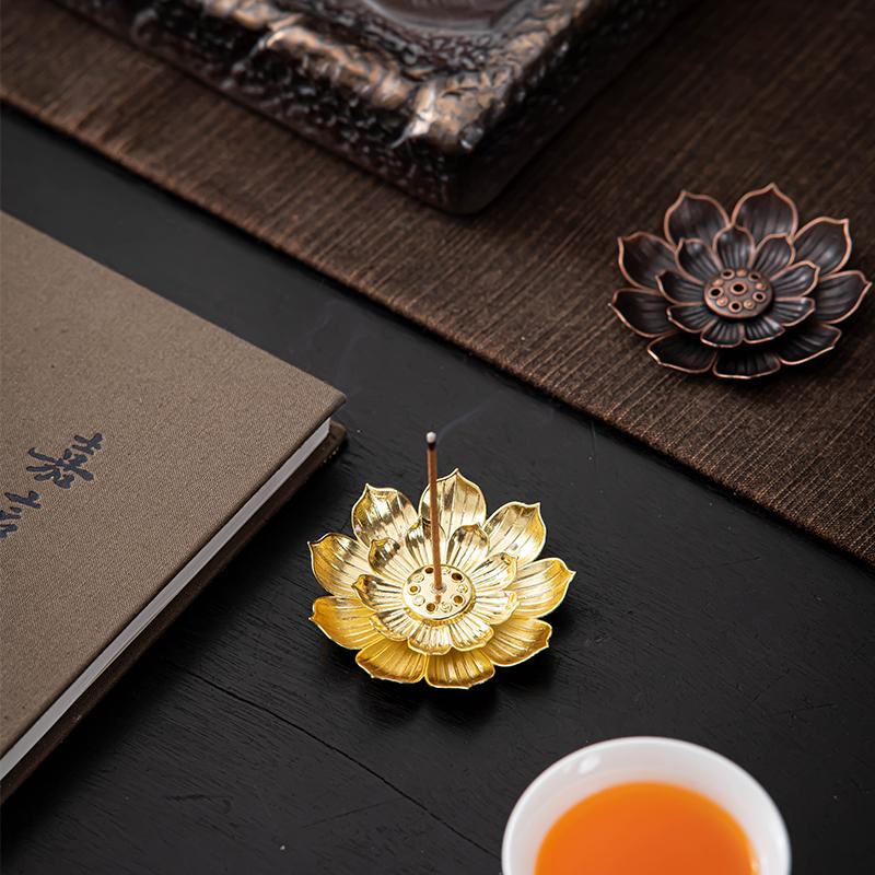 1Pcs Porous Lotus Zen Line Incense Insertion  Incense Holder Sandalwood Burner Lncense Plate Tray Retro Home Decorations