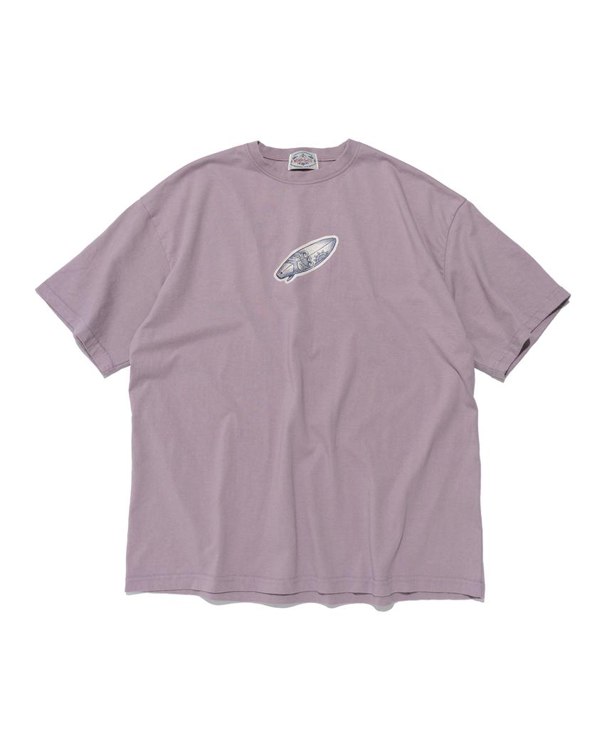 Wogseuaenko Surfboard Washed Short Sleeve Tee (Lavender)