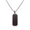 Tidal Black Titanium Steel Geometric Sweater Necklace - Unisex Hip Hop Accessory