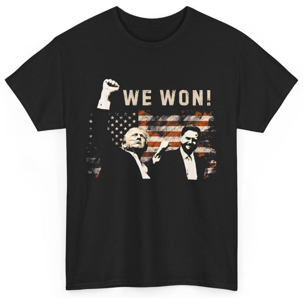 Trump Vance We Won Win Inauguration Day 2025 47th President T-Shirt
