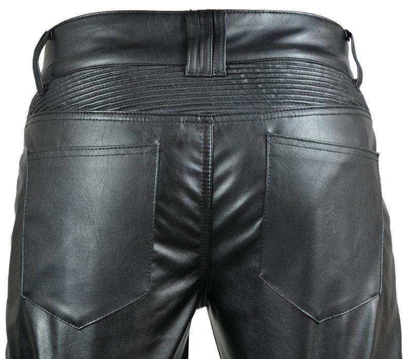 New product Locomotive Rider Straight Cycling Pants Anti-drop Pants Motorcycle Waterproof Windproof Elastic Leather Pants, Racing Pants