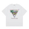 Casablanca Short Sleeve T-Shirt Men Women 2025 Casual Cotton Tee Breathable Antibacterial Loose Fit
