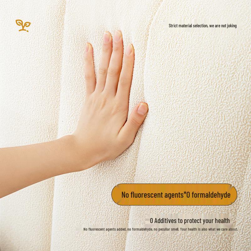 Pernă de tăblie crem stil tatami din lână teddy de înaltă calitate - Pernă de spătar lavabilă și moale