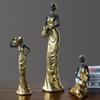 Modern Retro African Black Figurine Ornaments - Creative Soft Decor for Light Luxury Living Room