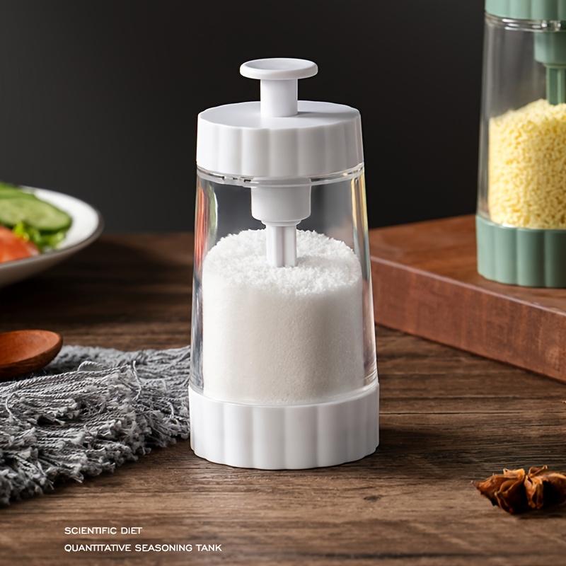 1pc, Kitchen Supplies Quantitative Salt Shaker Transparent Kitchen Seasoning Container, Household Salt Shaker ,Seasoning Bottle ,Seasoning Bottle