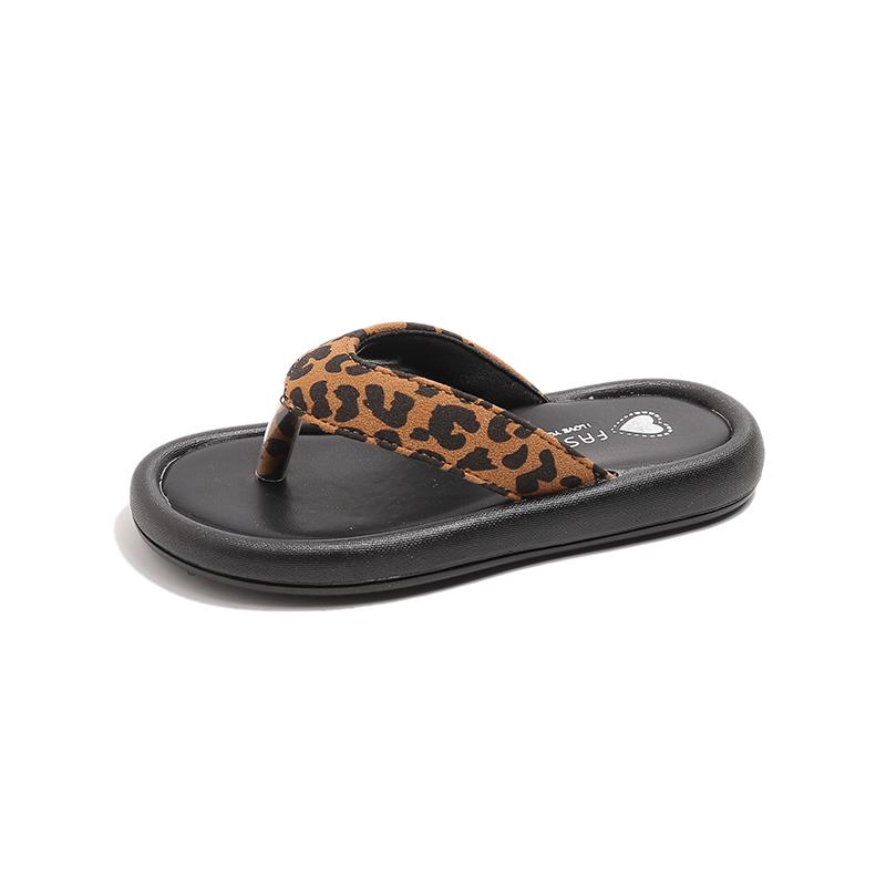 Kids Casual Sandals for Girls Summer New Toddler Beach Flip-flop Non-slip Soft Sole Lightweight Retro Kids Outdoor Slippers