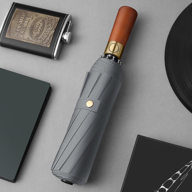 Maydu 10-Rib Automatic Folding Umbrella