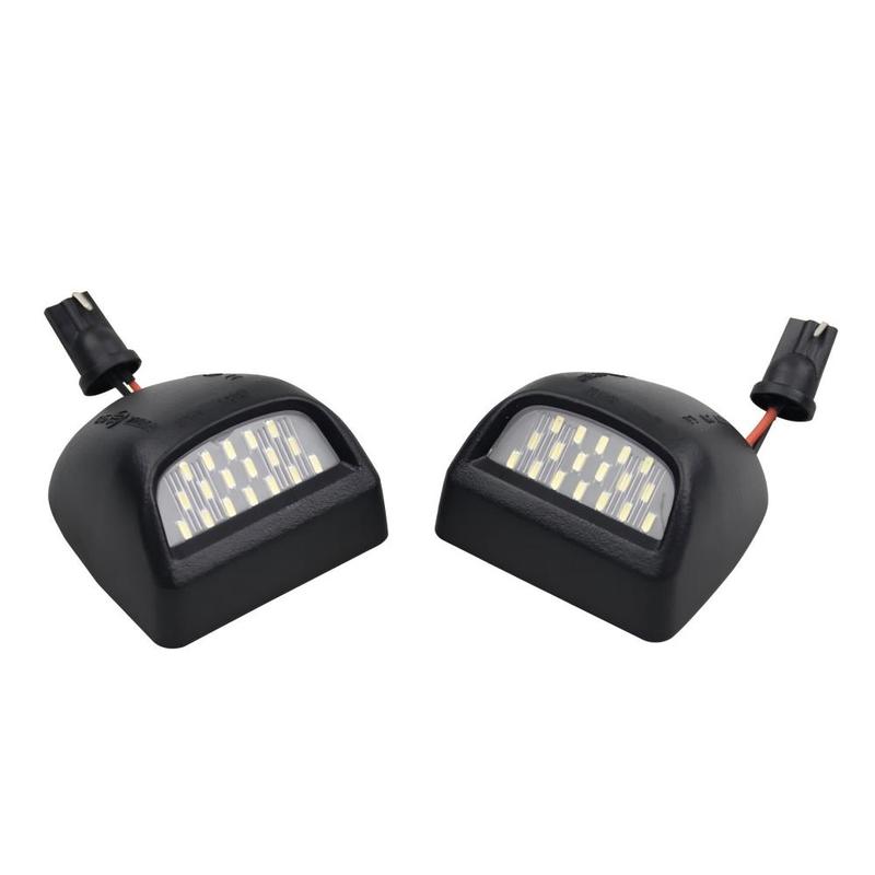 2PCS LED License Plate Light For Cadillac Escalade Chevrolet Avalanche Silverado Suburban Tahoe GMC Sierra Yukon