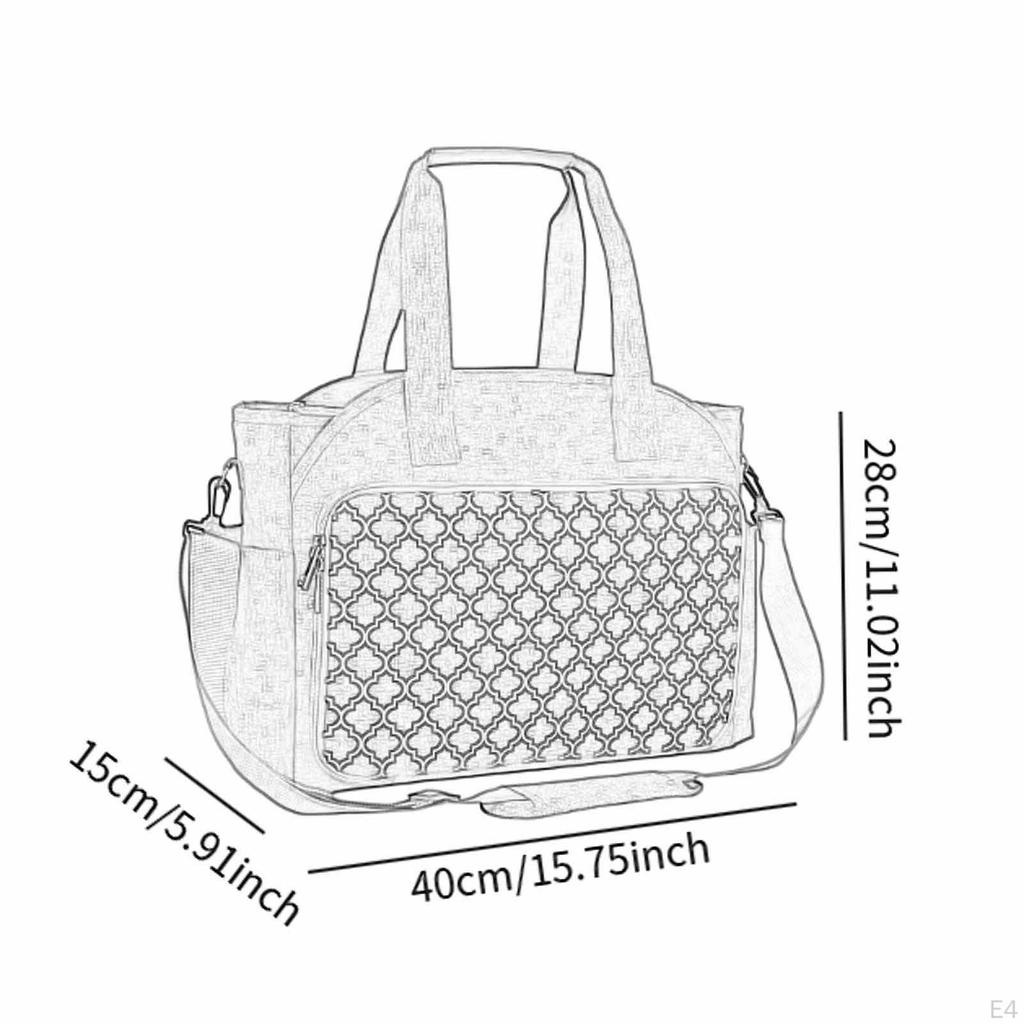 Knitting Tote Bag with Adjustable Strap for Yarn Storage And Crochet Tools