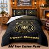 Germany National Football Team Pattern Bedding 3Pcs Set Custom Name, Bed Sheet And Pillowcases For Home Bedroom