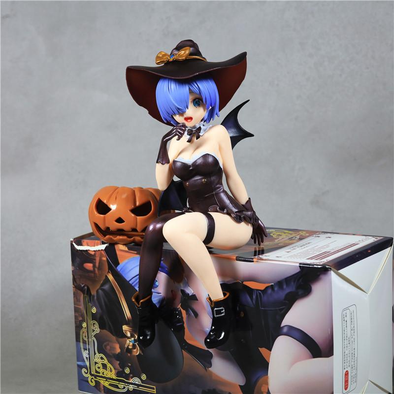 

From Zero Ramrem Halloween Fantasy Magic Makes Rem Figure Beautiful Girl Anime 2D Model Gift