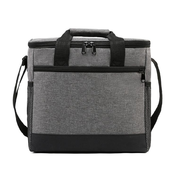 Camping Thermal Coolers Bag wIth Shoulder Strap Waterproof Picnics Insulated Bag нейтральный серый