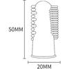 Dog Cat Teeth Cleaning Finger Toothbrush for Dogs Cats Teeth with Storage Case | Food Grade Silicone Rubber Bristles
