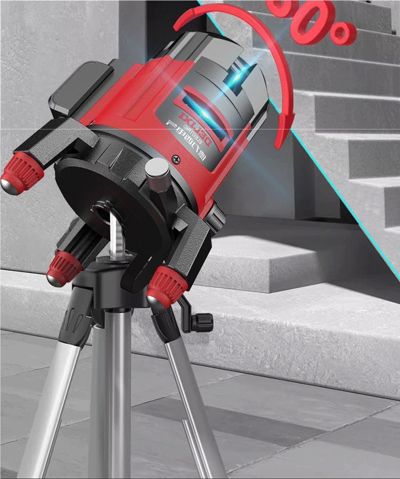 Delixi Electric High Precision Infrared Laser Level with Automatic 2/35 Line Leveling for Outdoor Use