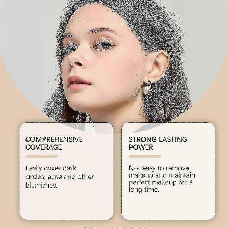 Whitening Concealer Tray Powder Delicate Natural Light Cover Soft Moisturizing Skin Moisturizing Concealer Tray