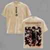 Chiji Sogiri Kagurabachi Grafik T-Shirt Herren Damen Kurzarm Baumwoll-T-Shirts Vintage Washed Tee Harajuku Oversized T-Shirt