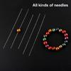 3 Size Thin Beading Embroidery Needles with Needle Threaders Jewelry Making Tool