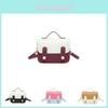 Chic Stylish Color Block Pu Small Shoulder Bag For Women Trendy Crossbody Handbag