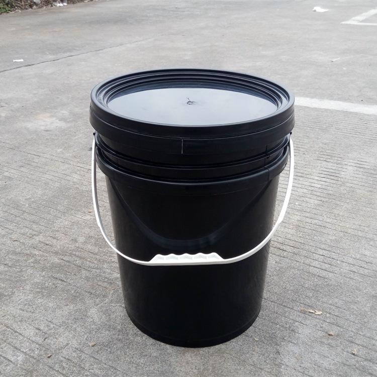 10 Buckets and 10 Lids, Black (4.4 Gallon) - Plastic Material,20L Plastic Barrel Car Bucket, Kimchi Bucket