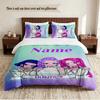 HUNTRIX Personalisierte Individuelle Name 3-teiliges Bettwäsche-Set Weiches Bettbezug-Set Für Schlafzimmer Heimdekoration