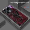 Funda de Cristal Templado Negra de Dibujos Animados Dapeng Para Infinix Note 40 4G 30i 12 G96 Smart 8 Hot 9 Play 10 11S 12 20i 50 Pro Plus 5G
