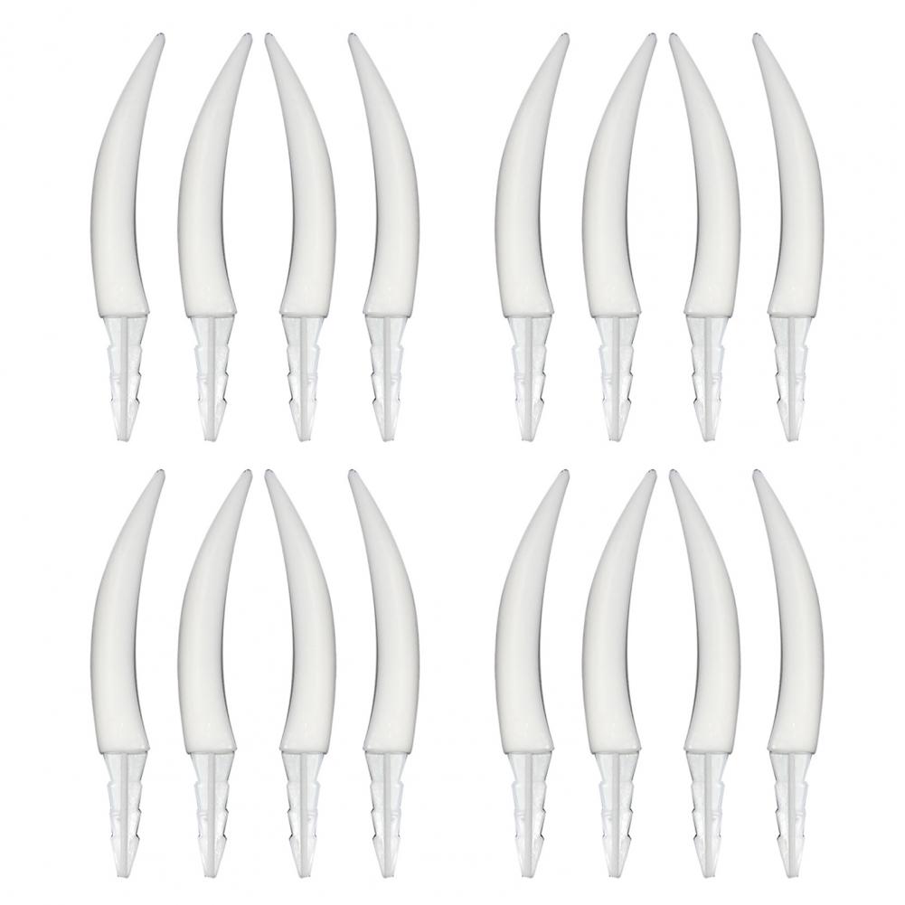 

16 Pcs 7cm Pumpkin Teeth Spooky Insert Jack O Lantern Home Party Decoration School Handicraft Activities Halloween Accessories білий