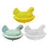 Chicken Sponge Holder for Kitchen Sink 3D Printed Hen Shaped Sponge Caddy Sink Organizer with Draining Hole for Bathroom Kitchen