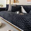 1Pcs Winter Thick Warm Plush Sofa Cover Anti Slip Cat Scratch Simple Solid Color Universal Dustproof Seat Cushion Home Decor