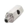 Oil Pressure Sensor Connector Feed Line Gauge Tee Adapter Stainless Steel Side Holes Female To M12 M10 M14 1/8NPT1-8BSPT 1/4NPT