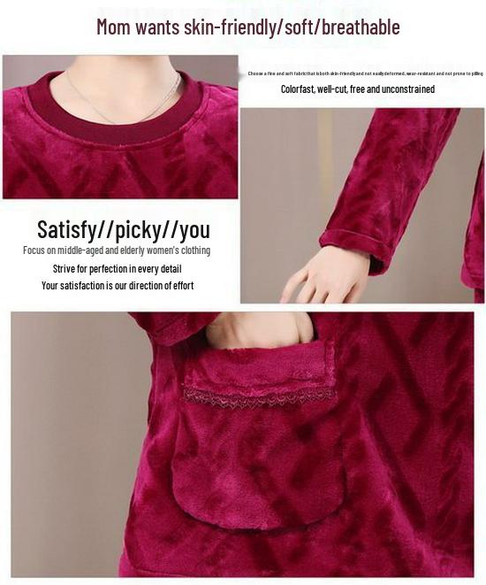 Spring New Arrival: Women's Douyin Style Jacquard Fashion Homewear Set – Stylish and Casual for Moms
