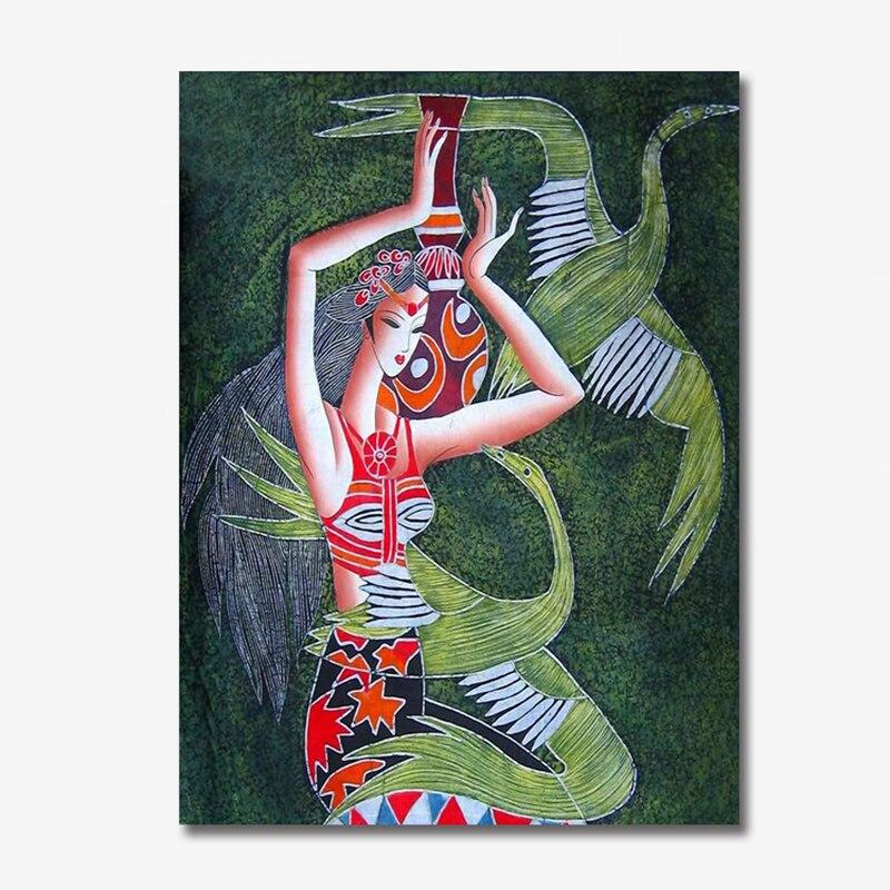 

5D полная круглая алмазная живопись в китайском этническом стиле, набор абстрактных изображений персонажей, украшение дома, сделай сам, подарок YNF Full Round 20x30CM