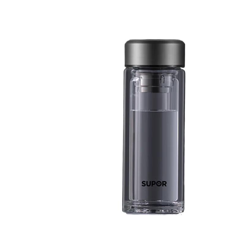 SUPOR 280ml Double-Layer Glass Tea Infuser Mug